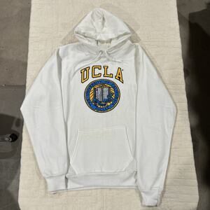 Vintage Tultex White Hoodie Sweatshirt UCLA BRUINS California Los Angeles XL